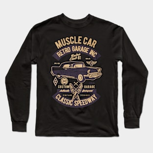 Retro Muscle Car Long Sleeve T-Shirt